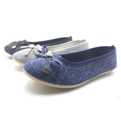 China Wholesale Customized Women Round Pumps PVC Flat Injection Good Quality Cheap Ladies Ballet Flats for sale