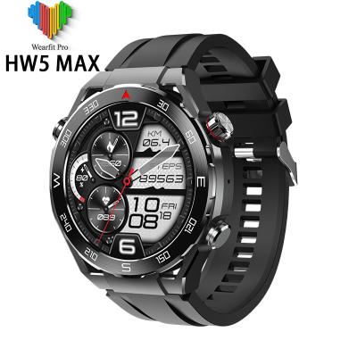 China High Definition Heart Rate Sport Luxury Men Smartwatch NFC Call Touch Screen HW5 MAX Black Smart Watch Men 1.52