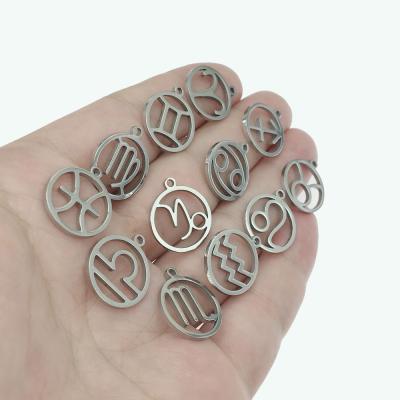 China Constellatory DIY Environmental Friendly Titanium Steel Pendant Jewelry Accessories Double Sided Polishing for sale