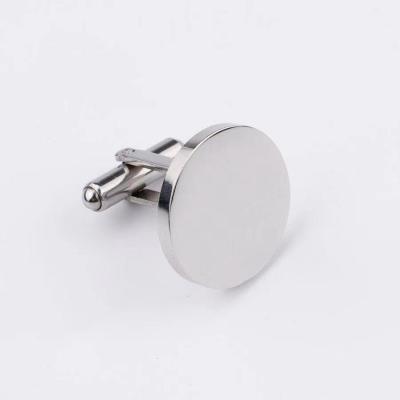 China Garment\Fits\DIY\Bags\Cover Men's Business Shirt Steel Cufflinks Custom Round Double Sided Mirror Suit Dress Cufflinks for sale