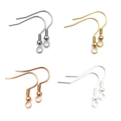 China E-Co Friendly Stainless Steel Spring Clip Bead Ear Hook Question Mark Hook DIY Jewelry Accessories Earring Hook for sale