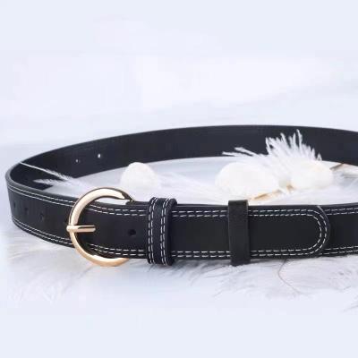 China Fashion.Casual Decoration Women's Jeans Fashion All-match Belt Female White Line Ins. Roll Up Single Pants Belt for sale