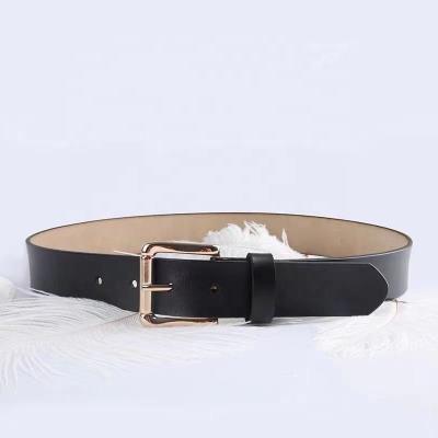 China New Fashion.Casual leather ladies whip casual wild wide belt Korean fashion denim belt CIA wind belt for sale