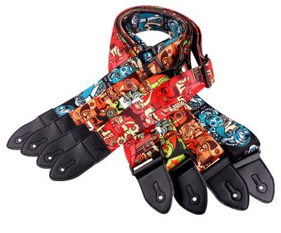 China Guitar lover personal style all kinds of polyester guitar accessories guitar strap for sale