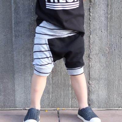 China (CP605#striped) Boy's Breathable Boutique Style Shorts Kids Comfortable Short Pants Cotton Knit Shorts for sale