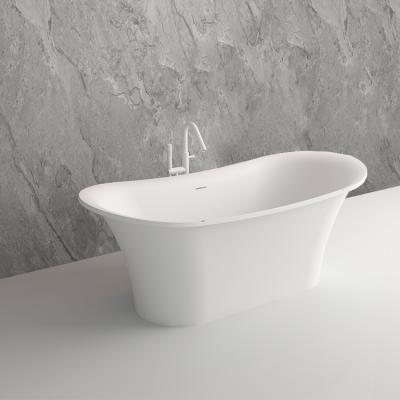 China BS-8627 Design BS-8627 Modern American Adult Stone Freestanding Resin Soaking Bathtub for sale