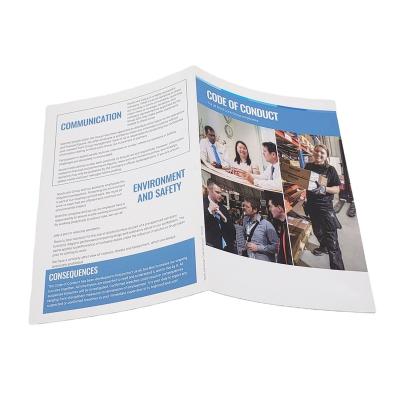 China paper & Custom Cheap A4 Cardboard Three Fold Leaflet Printing Size A5 Flyer Printing Brochures for sale