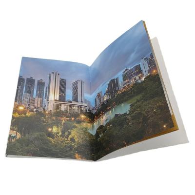 China paper & Cheap Cardboard Brochure Printing Service In Shanghai Mini A5 Travel Booklet Flyer Tour Guide Brochure for sale