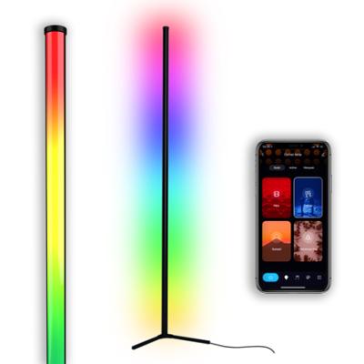 China TOLEZ Controller Rhythm/App/Voice/Hot Selling Led Floor Lamp Corner Standing Corner Floor Lamp RGB Floor Lamp for sale