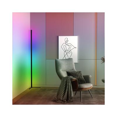 China TOLEZ Controller Rhythm/App/Voice/Chinese Led Indoor Modern RGB Wall Corner Night Light Floor Lamp For Bedroom Decoration for sale