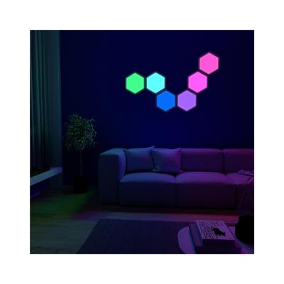 China TOLEZ 2021New Modern Design 6pcs DIY App Control Led Modular Lamp, Wall Quantum Hexagon Light For Decoration Pack Of 6 for sale