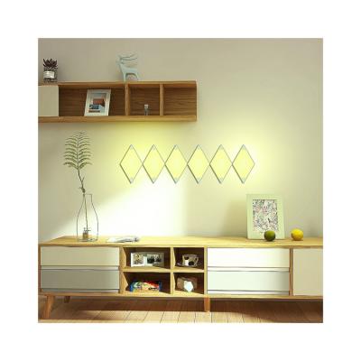 China TOLEZ RGBW Modern Smart Parallelogram LED Panel Light Wall Lamp Work With Room Decoration Lights for sale