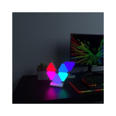 China Modern TOLEZ LED Triangle Lights Colorful Controllable Smart Triangle LED String Light Panel Magic APP Lamp Kit for sale