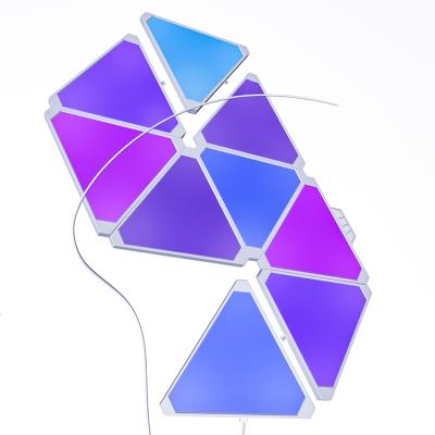 China TOLEZ Modern Triangle Lights Fancy Colorful RGB Bar Room Fancy Decoration Led Game Lights Modern Wall Decoration for sale