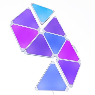 China TOLEZ Modern Triangle LED Touchpad Switch DIY Game Lights Synchronization Light High Quality Music Led Panel Light RGB for sale