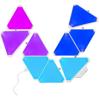 China TOLEZ Modern Triangle Lights APP Game Lights DIY Controllable Smart LED Smart Triangle Color Board Magic Strip Light for sale