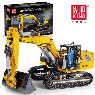 China Toy Mold King New Engineering Vehicle Excavator Model Building Blocks Education Building Blocks for sale