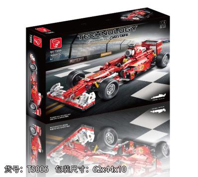 China Building Toy New Arrival T5006 F1 1:8 Racing Car Model Toys DIY Building Blocks Compatible with all main brand legoing toys for kids for sale