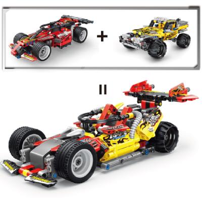 China Building Toy New Arrival T1006 Rally Back Car Model Toys DIY Building Blocks Compatible with all main brand legoing toys for kids for sale