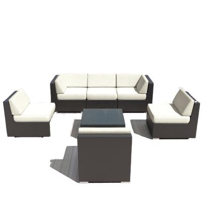 China Weather Resistant Sectional Rattan Corner Sofa Set Living Room Modular Sofa for sale