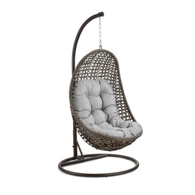 China Water Resistant Outdoor Home Indoor Garden Pod Outdoor Swing Chair Rattan Patio for sale