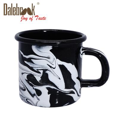 China Minimalist Dalebrook Porcelain Enamel Water Mug Coffee and Tea Mug Milk Mug Kids Cool Drinking Mug Drinkware Marble Color for sale