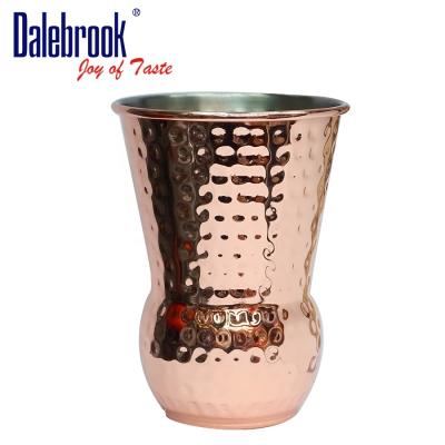 China Classic Dalebrook Arabic Stainless Steel Yogurt Cup Turkish Copper Plated Tea Coffee Drink Milk Cup Classic Moscow Mule Mug for sale