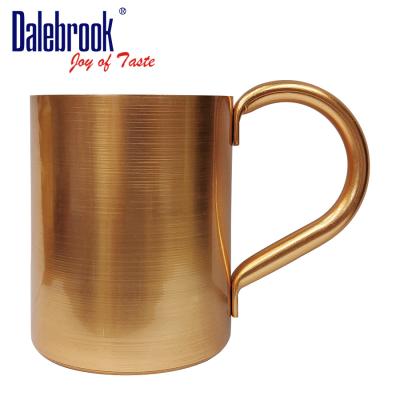 China Dalebrook SUS304 16oz Moscow Mule Cup Cocktail Tea Coffee Coffee Drinks Mug Modern Simple Luxury Aluminum Copper Plated Beer Mug for sale