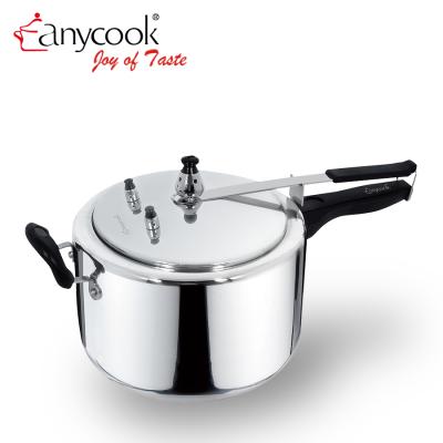 China Sustainable Anycook India Table d'hôte Cookware Aluminum Alloy Gas Pressure Cooker For Induction Oven for sale