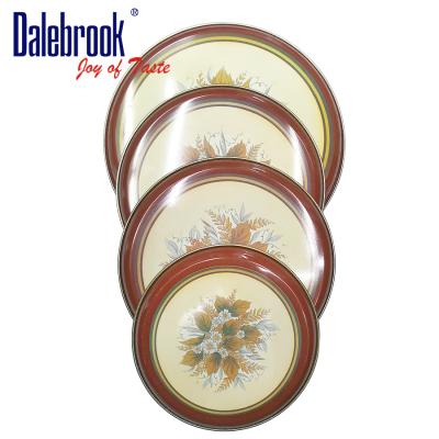 China Dalebrook Viable Factory Direct Gas Oven Tinplate Cover Lid With Decors for sale