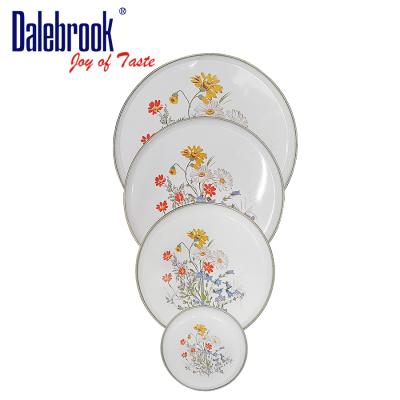 China Dalebrook Viable Factory Direct Gas Oven Tinplate Cover Lid With Decors for sale