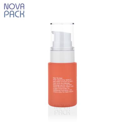 China Cosmetic Cosmetic Packaging 30ml 40ml 50ml Colored Pump Glass Bottle Serum Foundation Bottle Cream Lotion Pump Cosmetic Glass Bottles for sale