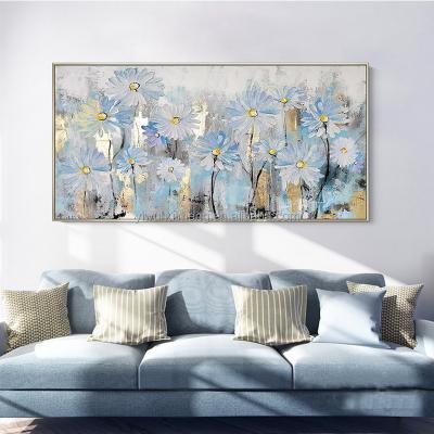 China Abstract 100% Handmade Flower Painting Flower Canvas Painting Customized Hand Painted Oil Painting for sale