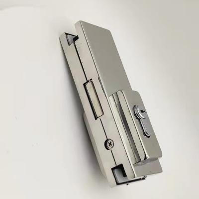 China Modern Durable Aluminum Alloy Glass Patch Hardware Door Patch Lock Fittings Glass Door Patch Lock Accessories for sale