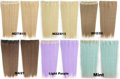 China Synthetic Blonde Hair Extensions Korean Straight Human Hair Weave for sale