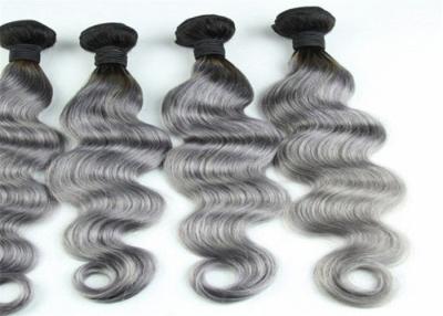 China Ombre gris coloreó el pelo brasileño de la onda del cuerpo de las extensiones del cabello humano en venta