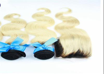 China 7A Peruvian Colored Hair Extensions Human Hair With Lace Closure for sale