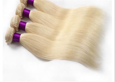 China Remy Blond Color Human Hair Extensions / Colored Weave Hair Extensions for sale