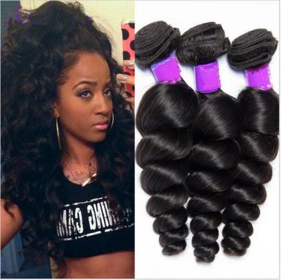 China Free Shedding  Human Brazilian Hair Extensions Natural Double / Strong Weft for sale