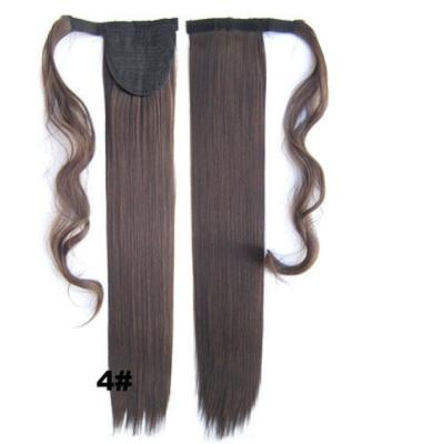 China Soft Bond Long Synthetic Heat Resistant Hair Extensions Silky Straight 20 Inch for sale