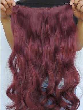 China Silky Korea Clip In Synthetic Hair Extensions Heat Resistant Natural Looking for sale