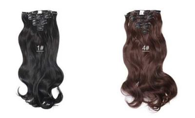 China Colorful 20'' Heat Resistant Synthetic Hair Extensions Body Wave No Shedding for sale