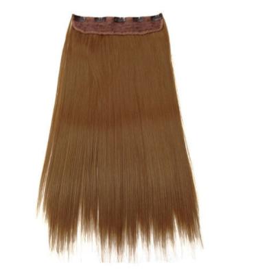 China Silky Straight Long Synthetic Hair Extensions For Black Women With Clip for sale