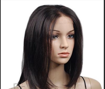 China Natural black 8-30 Inch Lace Front Human Hair Wigs Malaysia Hair Wigs for sale