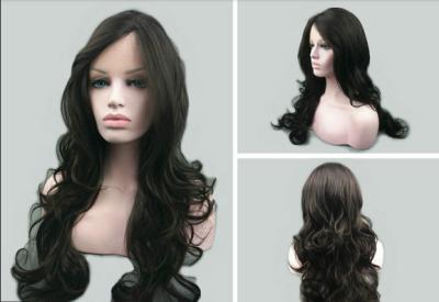 China 100% Unprocessed Dark Brown Lace Front Human Hair Wigs With Baby Hair for sale