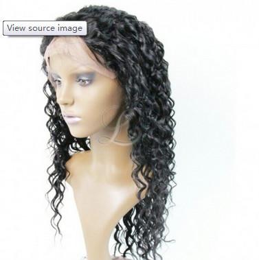 China Elegant Natural Lace Front Wigs With Bangs , 100% Density Wavy Lace Front Wigs for sale