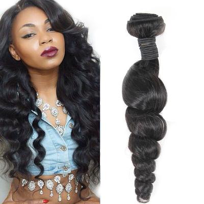 China Long-Lasting Real Virgin Brazilian Loose Wave Hair For Black Women for sale