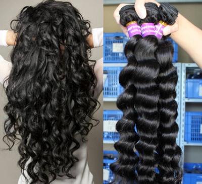 China Cabelo humano peruano não processado de Remy do Virgin nenhum emaranhado nenhum Wefted dobro de derramamento à venda