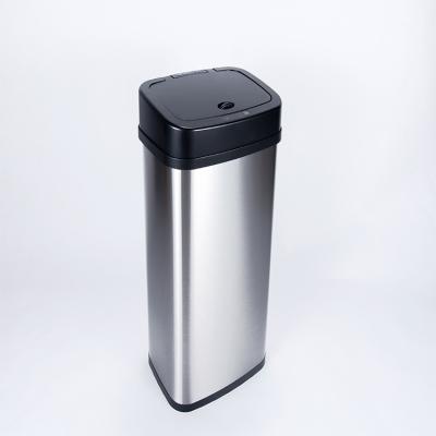 China 2022 Popular Modern Home Stainless Steel Soft Closing Automatic Smart Trash Can for sale