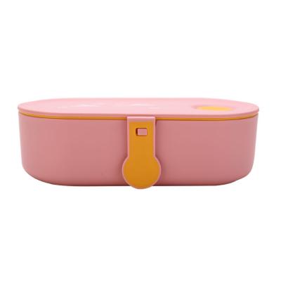 China China Manufacture Sustainable Quality Custom Silicone 500ml Take Away MIni Lunch Bento Box Plastic for sale